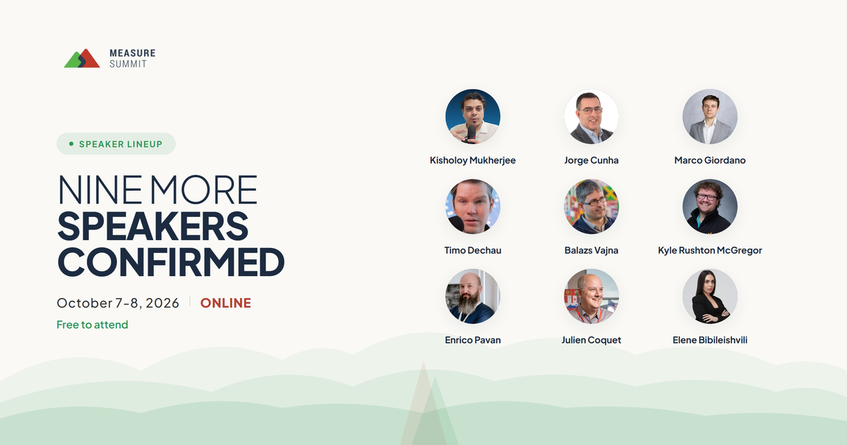 Nine more speakers confirmed for MeasureSummit, October 7-8, 2026